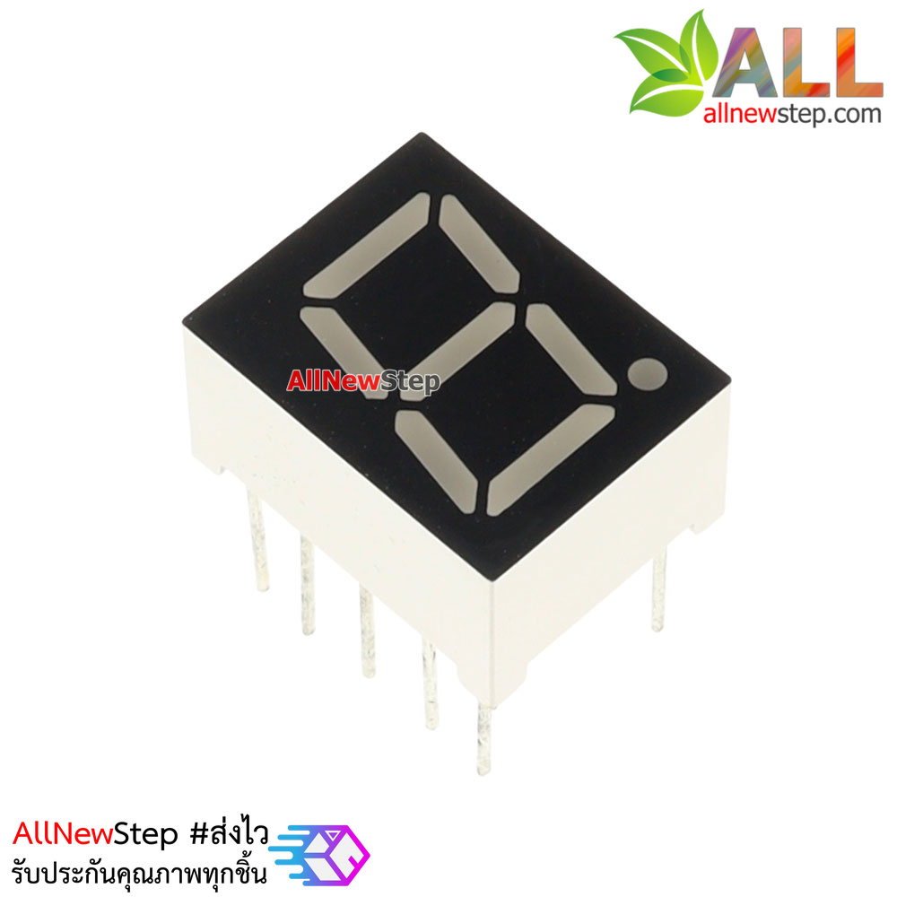 7 Segment 0.39 นิ้ว Red ไฟ 7 segment 0.39 1 หลัก สีแดงแบบลบร่วม 3191AS 3911AS