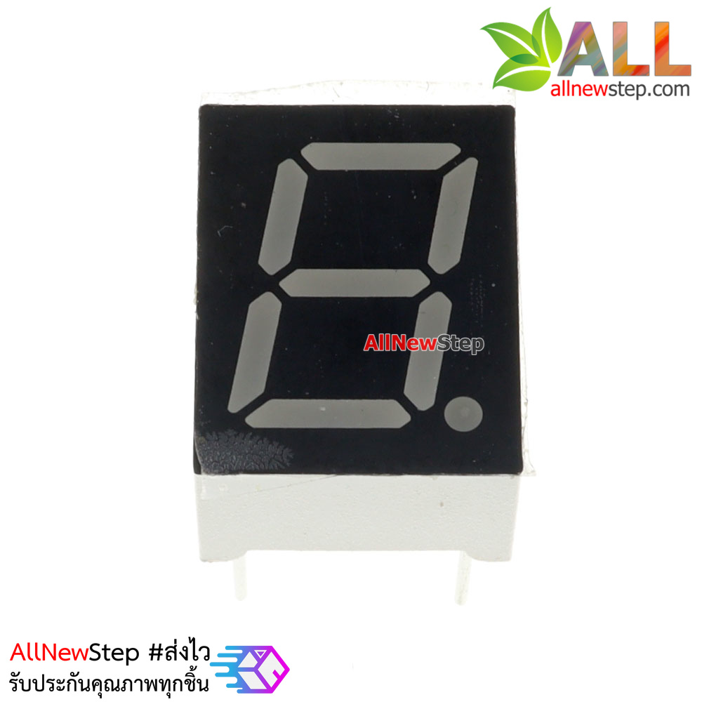7 Segment 0.39 นิ้ว Common Anode 1digit Red ไฟ 7 segment 0.39 1 หลัก สีแดงแบบไฟบวกร่วม 3911BS