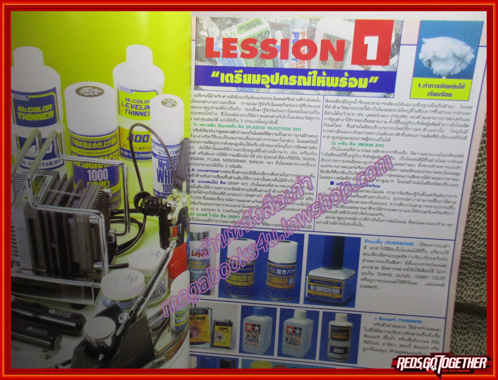 นิตยสาร HOBBY TECHNICS พิมพ์ครั้งที่2 สำหรับการประกอบโมเดล การลงสีโมเดล ตำหนิ กระดาษสันปกมีรอยขาด ไม่มีผลต่อตัวหนังสือ
