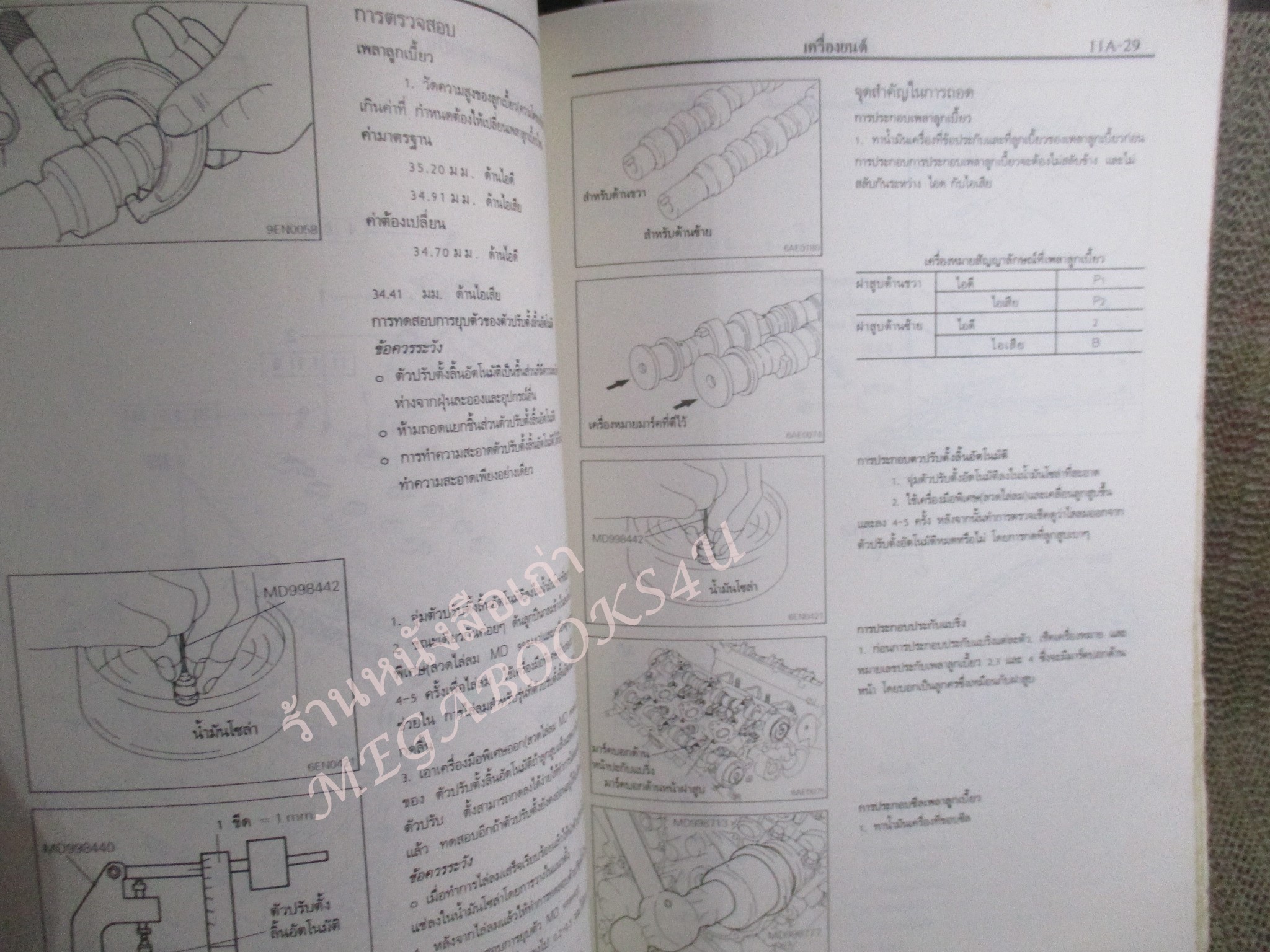 คู่มือซ่อมรถ MITSUBISHI เครื่องยนต์ 6A12 สำหรับ นิวกาแลนท์ อัลติม่า คู่มือบริการด้านเทคนิค / หนังสือแข็งแรง ปกมีเปื้อน สำเนา