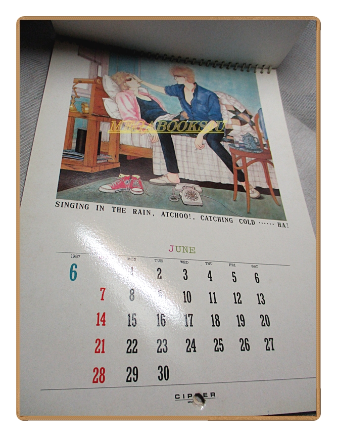 ปฏิทิน2530 CIPHER 1987 สนพ.วิบูลย์กิจ สภาพดี