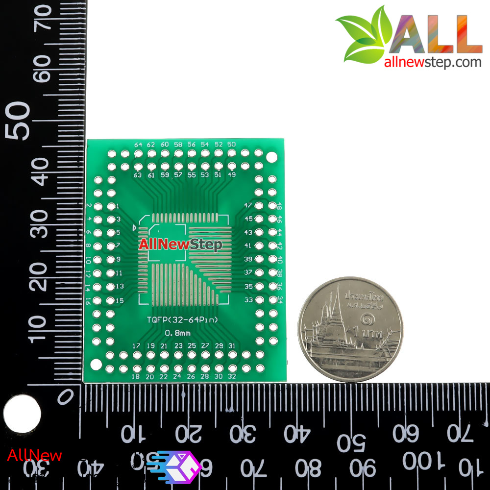 PCB FQFP TQFP 32 44 64 80 100 LQFP patch lead 0.5 / 0.8mm adapter board