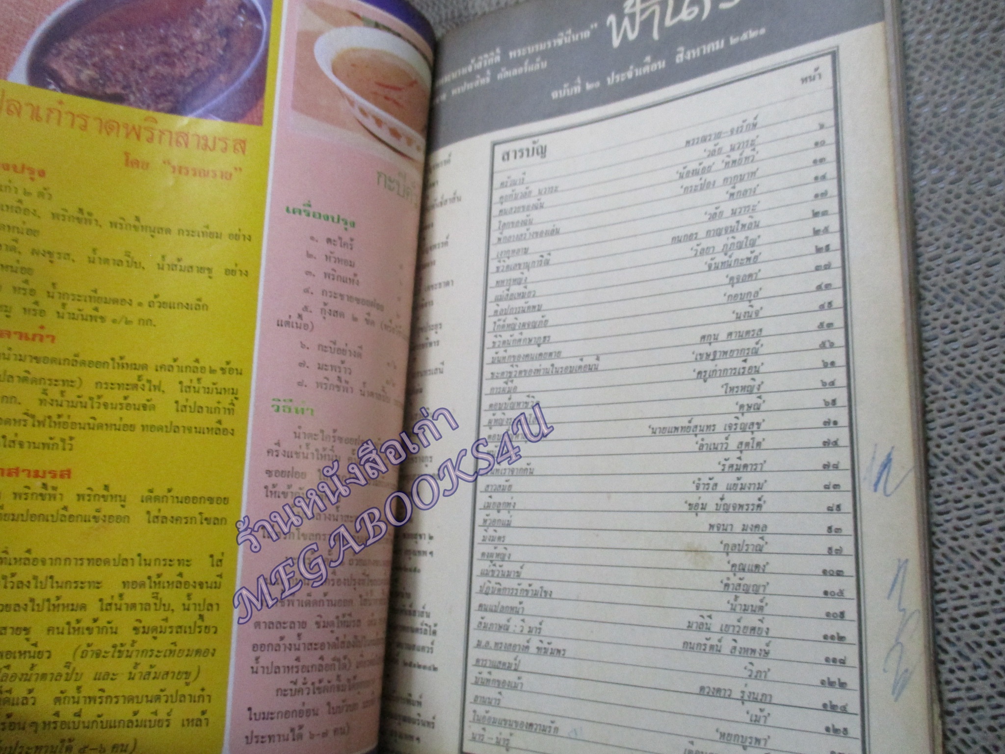 นิตยสารฟ้านารี ฉบับที่20 ปี2520 ปก สมเด็จพระนางเจ้าสิริกิติ์