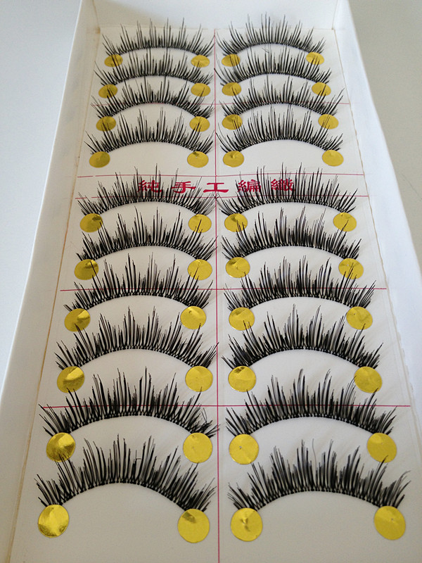 V-086 ขนตาเอ็นใส (ขายปลีก) เเพ็คละ 10 คู่