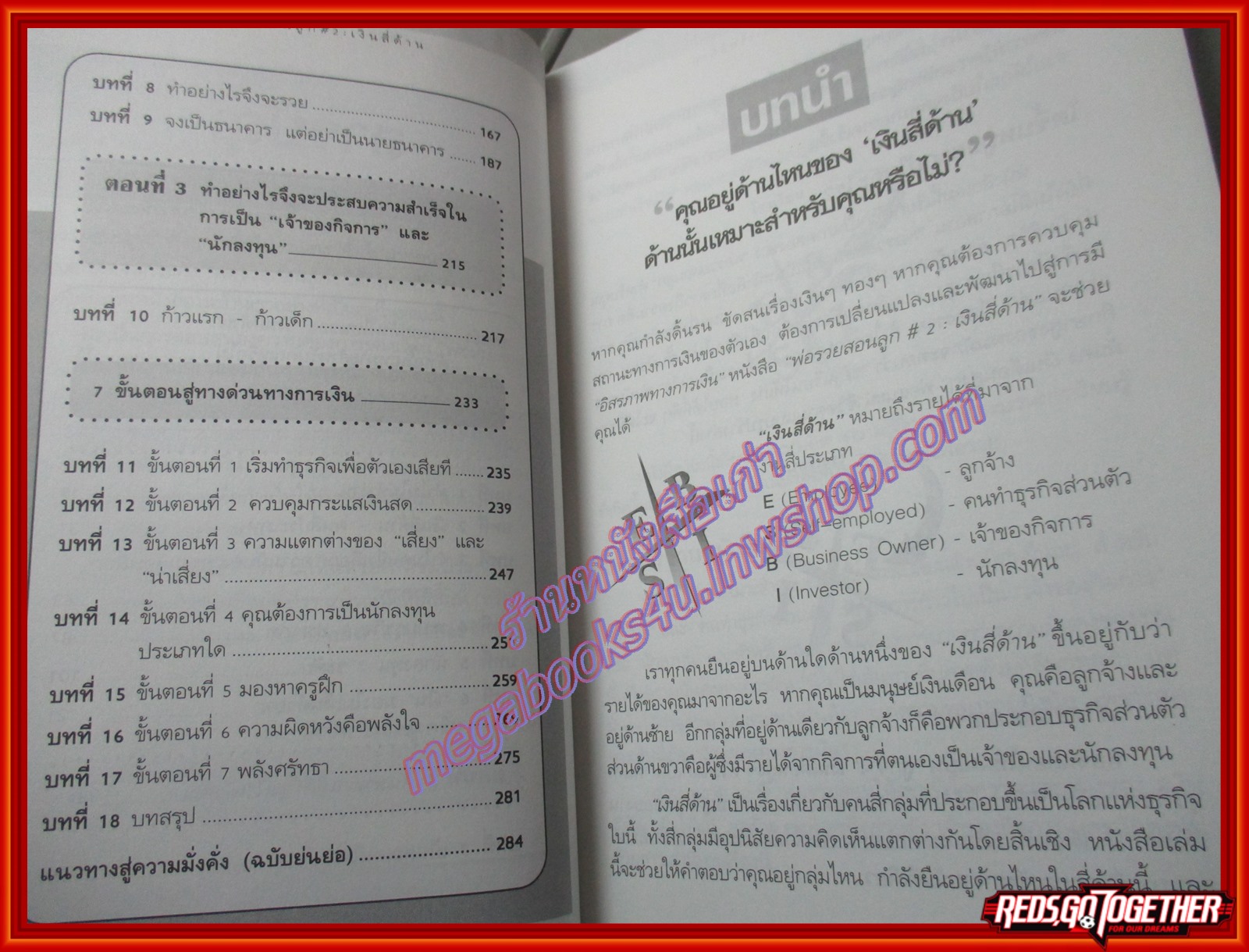พ่อรวยสอนลูก2 เงินสี่ด้าน แปลโดย นันทวัน รุจิวงศ์ (มือสอง) (สภาพ85-95%)