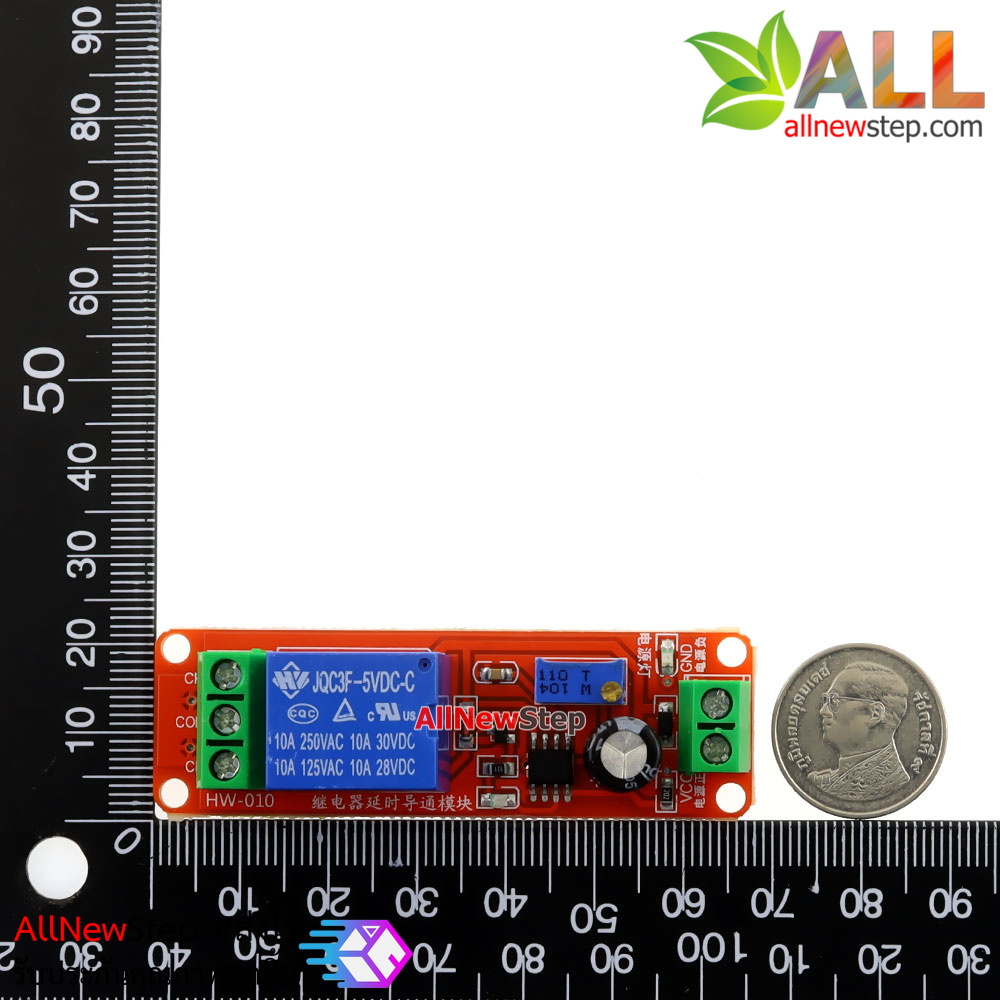 รีเลย์ หน่วงเวลา 5V หน่วงเวลาเปิด Delay Relay Module Time Delay Switch Delay Timer Relay 1-10s Fixed DC 5V