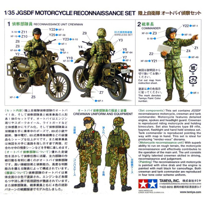 1/35 JGSDF Force Motocycle Reconnaissance Set