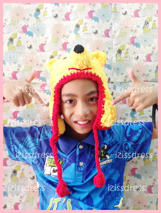 ***พร้อมส่ง***หมวกไหมขนแกะรูปหมีพู POOH เหมาะสำหรับเด็กอายุตั้งแต่ 5 ปีขึ้นไปค่ะ+ผู้ใหญ่ก็ใส่ได้นะคะ