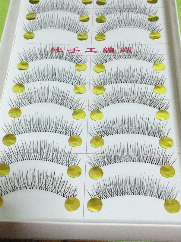 T216# ขนตาเอ็นใส(ขายปลีก) เเพ็คละ 10 คู่ ขายยกเเพ็ค