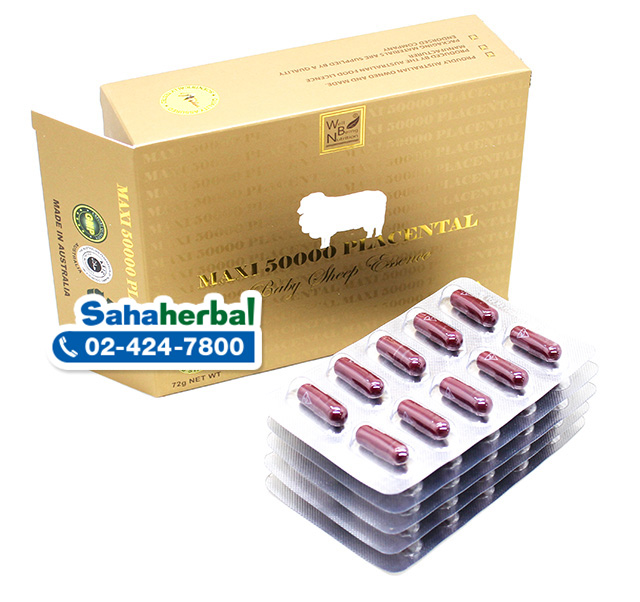 Maxi 50000 Placental รกแกะ แม็กซี่ พลาเซนต้า