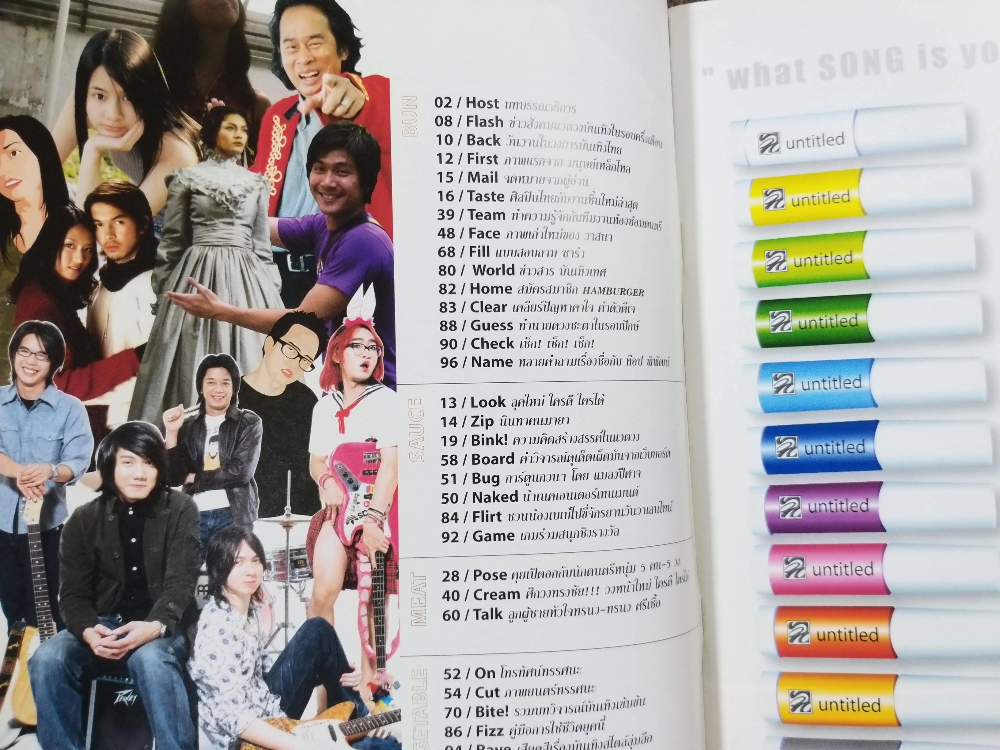 นิตยสารHAMBURGER เล่ม038 ปี2547 ปก 5นักร้องดัง