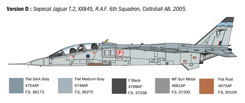 1/72 Jaguar T.2 R.A.F. Trainer