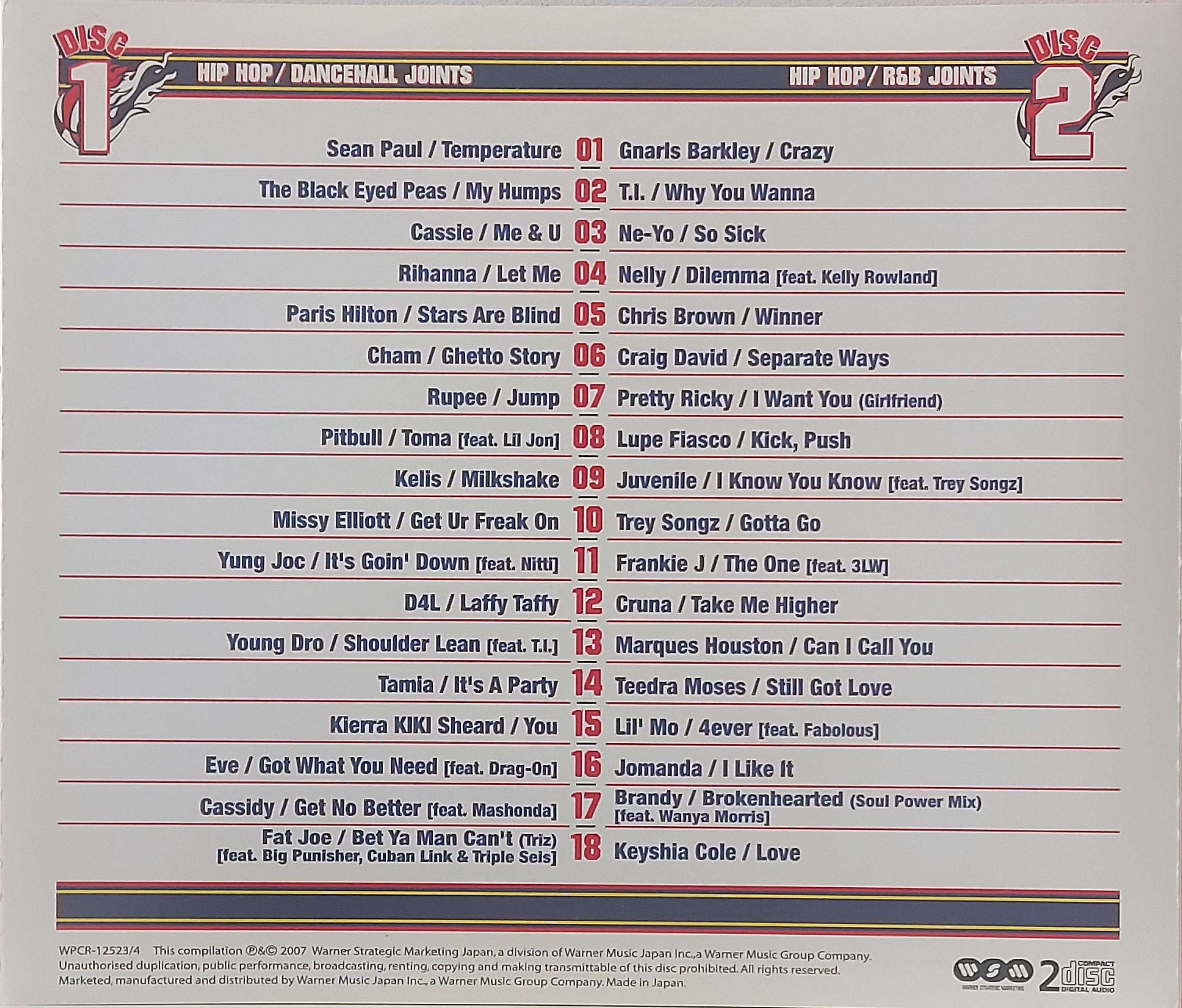 Used CD,The Finest 3 Hip Hop, R&B, Dancehall (A+)(2CD)(Various Artists)(2007)(Japan)