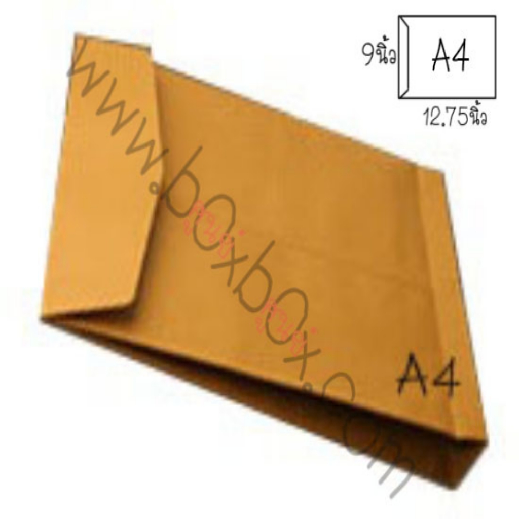 ซองกระดาษ ขยายข้าง 125 gsm A4 ไม่พิมพ์