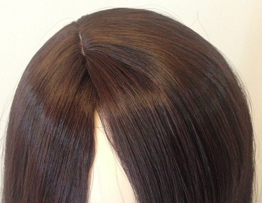 C1121 วิกผมลอนยาวเเสกข้าง เห็นหนังศรีษะ