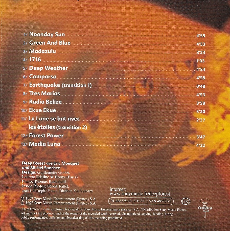 CD,Deep Forest - III Comparsa (1997)(France)