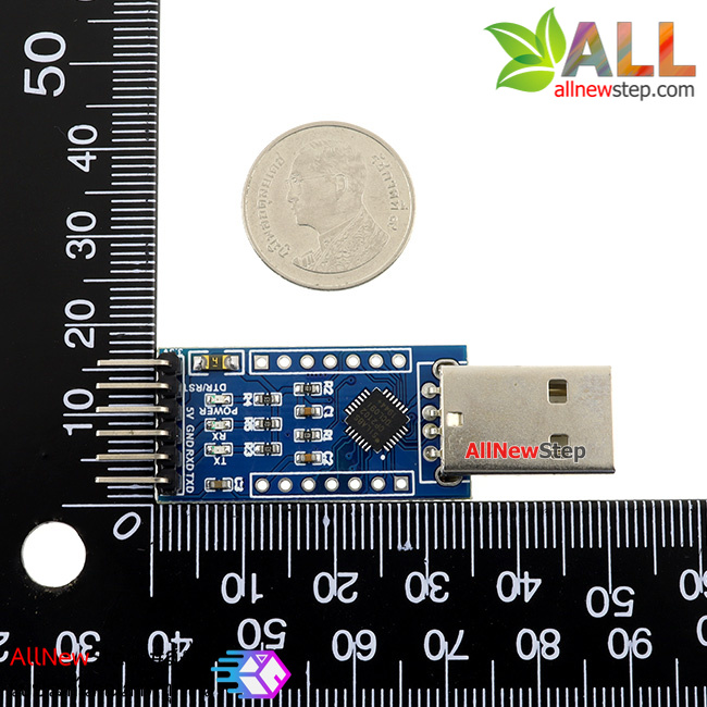 ตัวแปลงสัญญาณ USB TTL สำหรับ Arduino พร้อมสาย USB to UART (CP2102) with DTR/CTS pinout Ver3.0