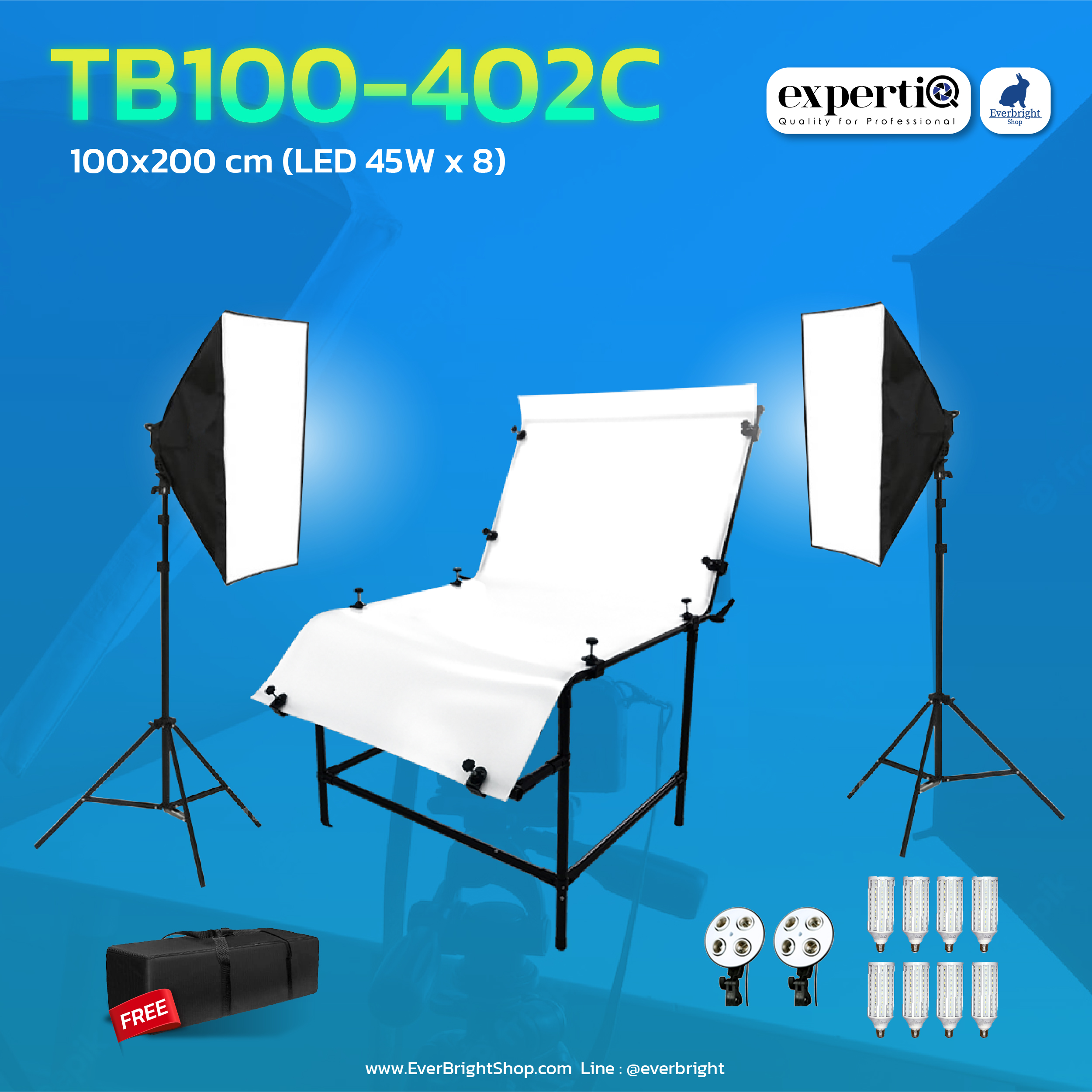 TB-100 Photo Shooting Table 100x200cm