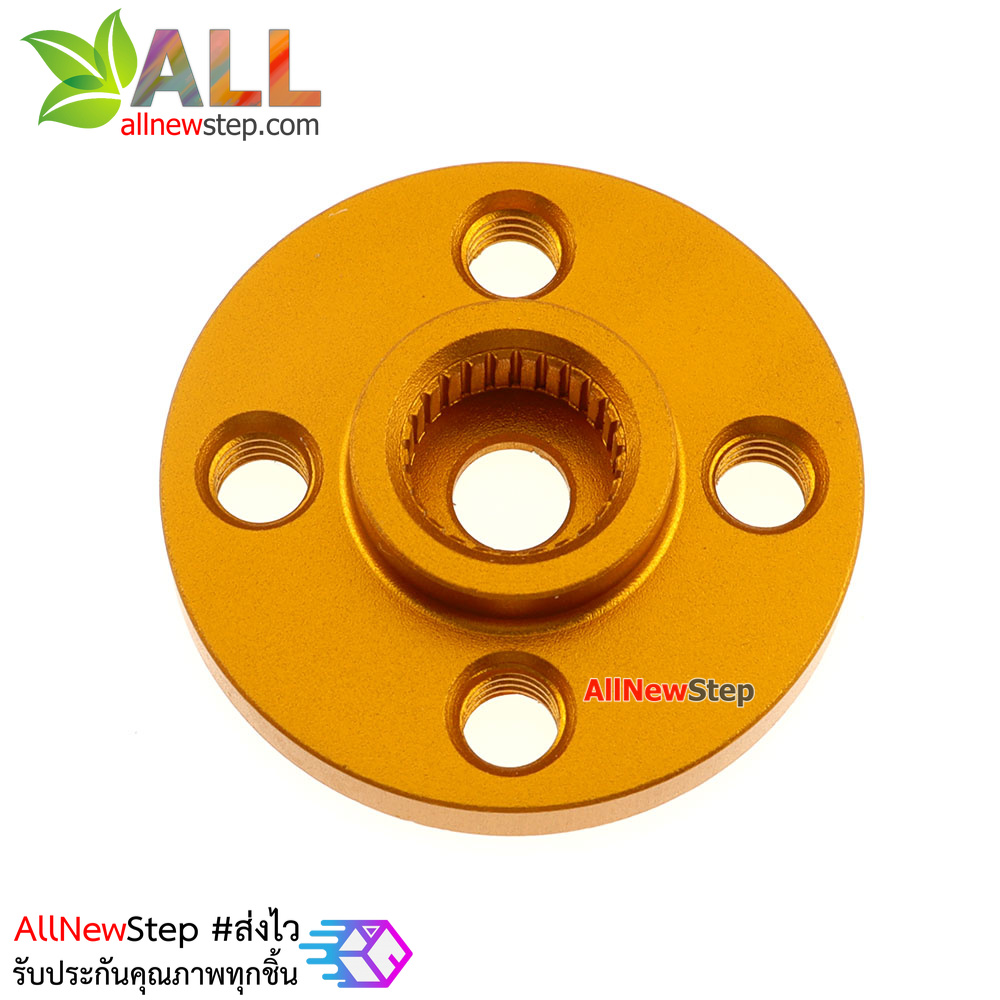 Servo Small disc 25T standard steering gear universal metal steering wheel robot special MG995 MG996 สีทอง