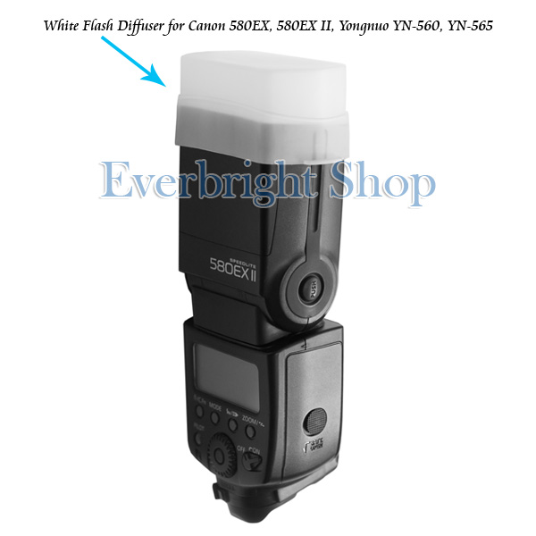 Flash Diffuser Cap for Canon 580EXII, YN-568EX, YN-560III, YN-560 EX II, YN-565EX