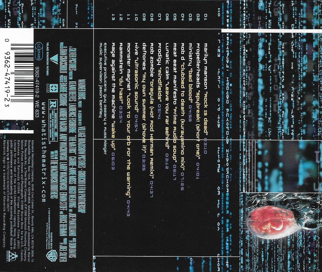 CD,The Matrix (Music From The Motion Picture)(Various Artists)(Soundtrack)(OST.)(1999)(Germany)