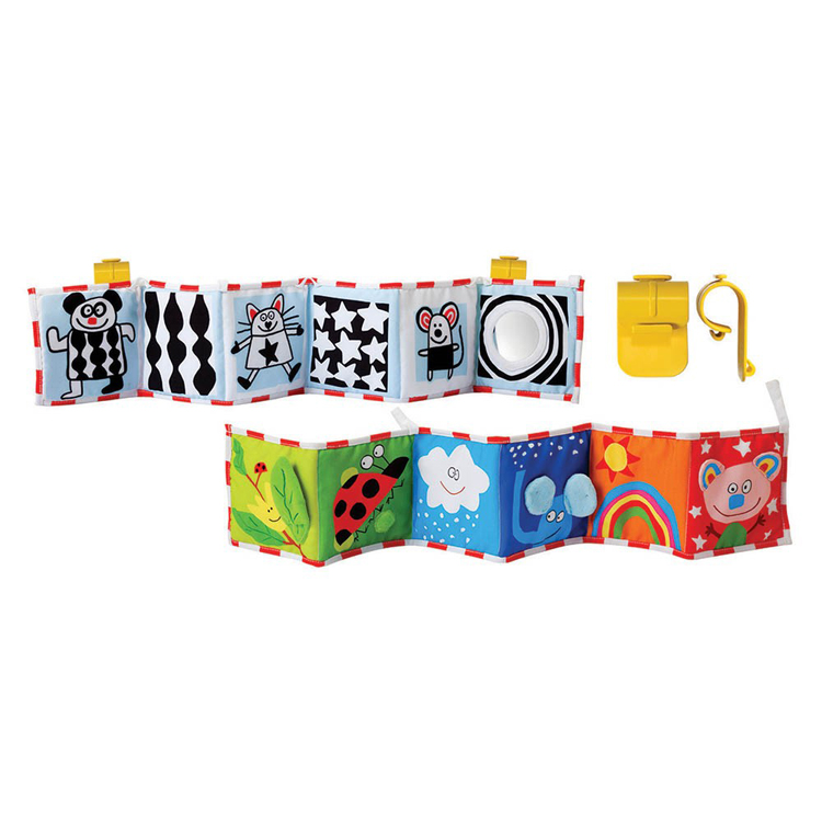 หนังสือผ้าติดเตียง/ติดรถเข็นก็ได้ Taf Toys