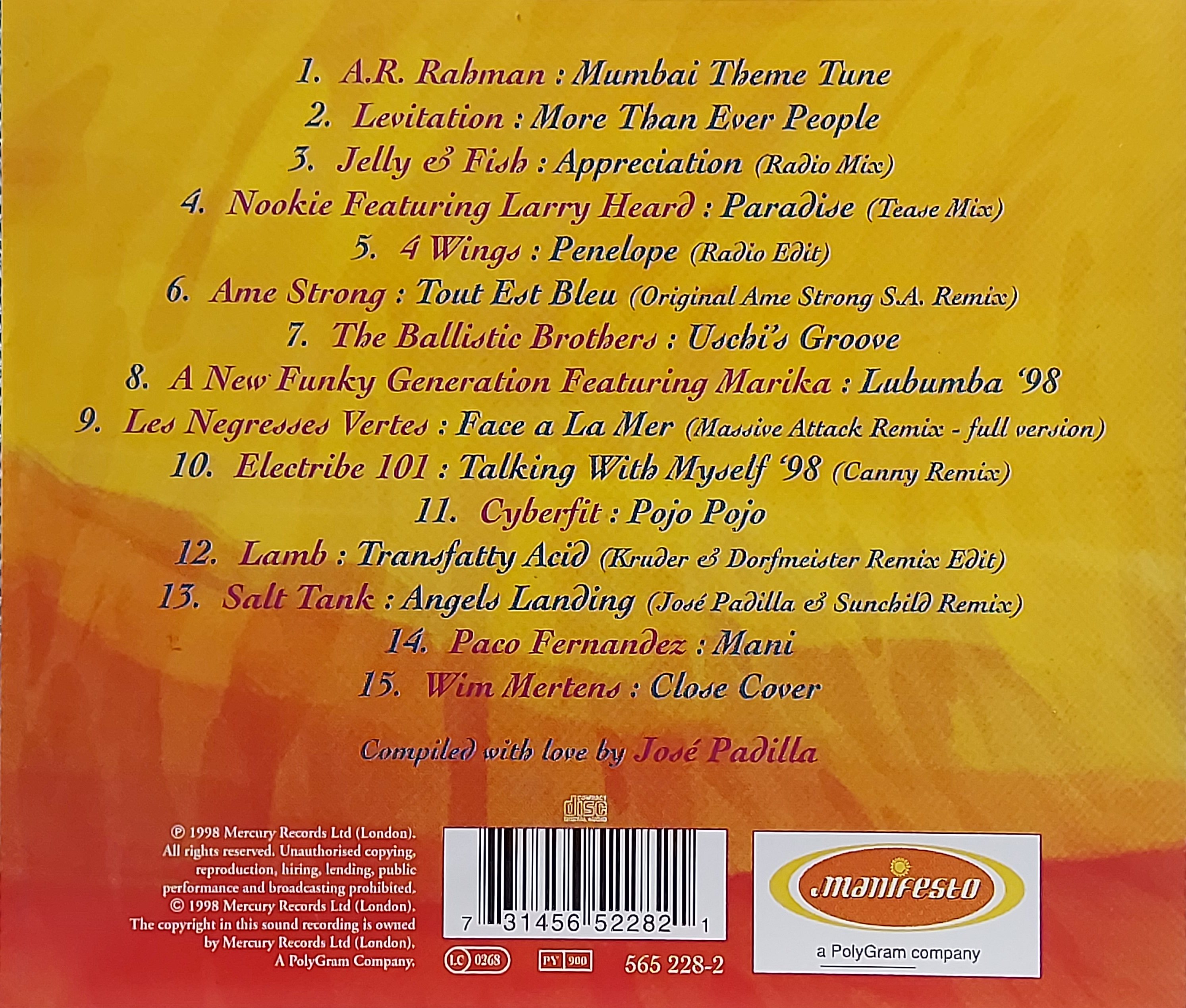 Used CD,Café Del Mar - Volumen Cinco (B)(Various Artists)(1998)(UK)