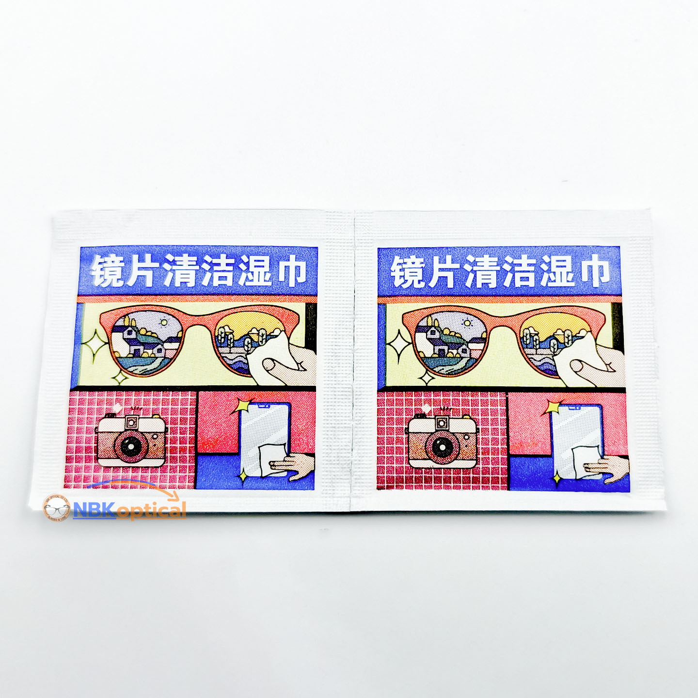กระดาษสำหรับเช็ดทำความสะอาดแว่นตา พกพาพา