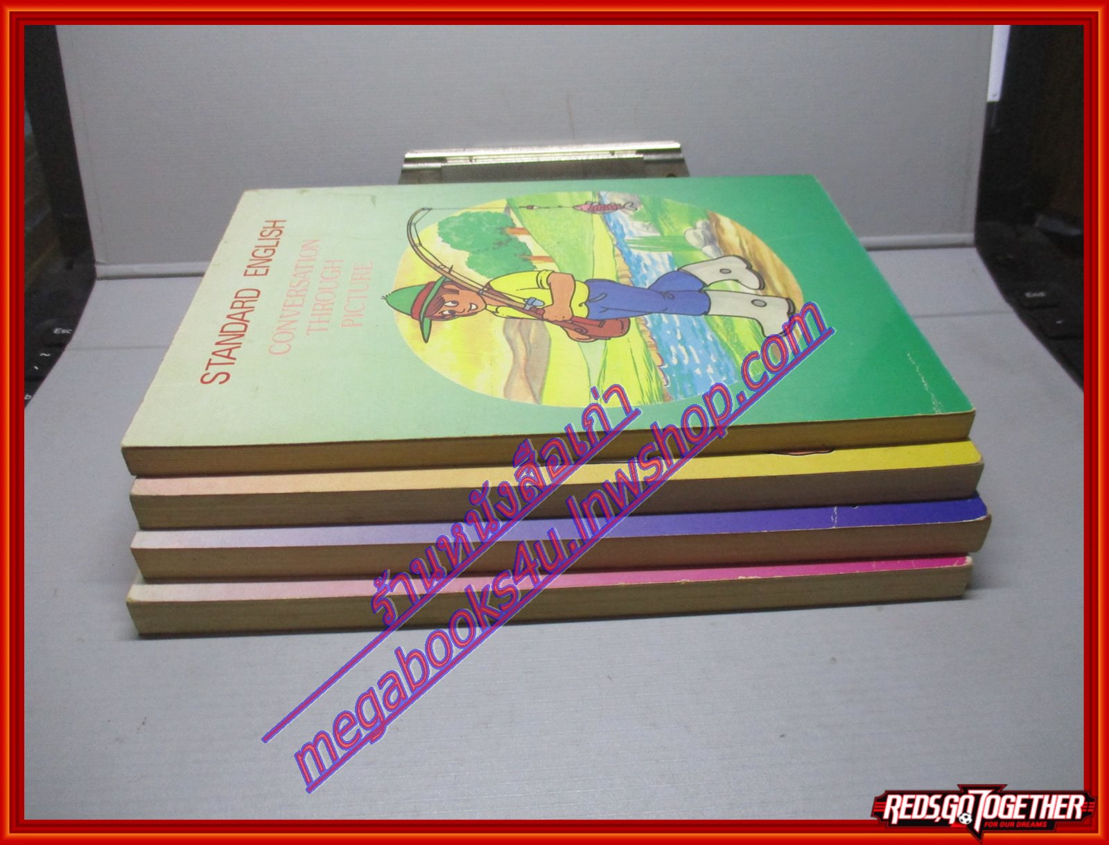 เรียนสนทนาภาษาอังกฤษด้วยภาพ 4เล่มครบชุด โดย ปรพัฒน์ จงใจรักษ์ สภาพดี