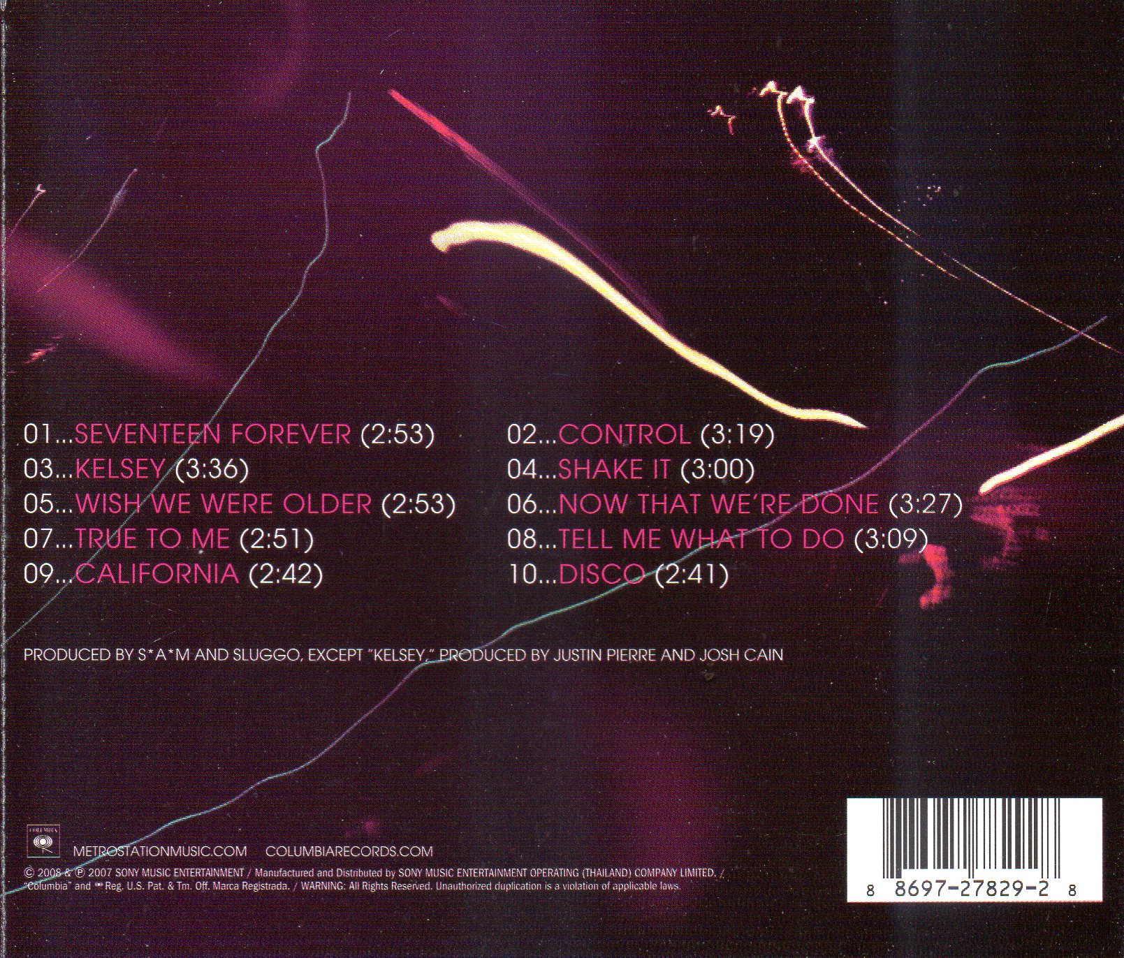 CD,Metro Station – Metro Station(2008)