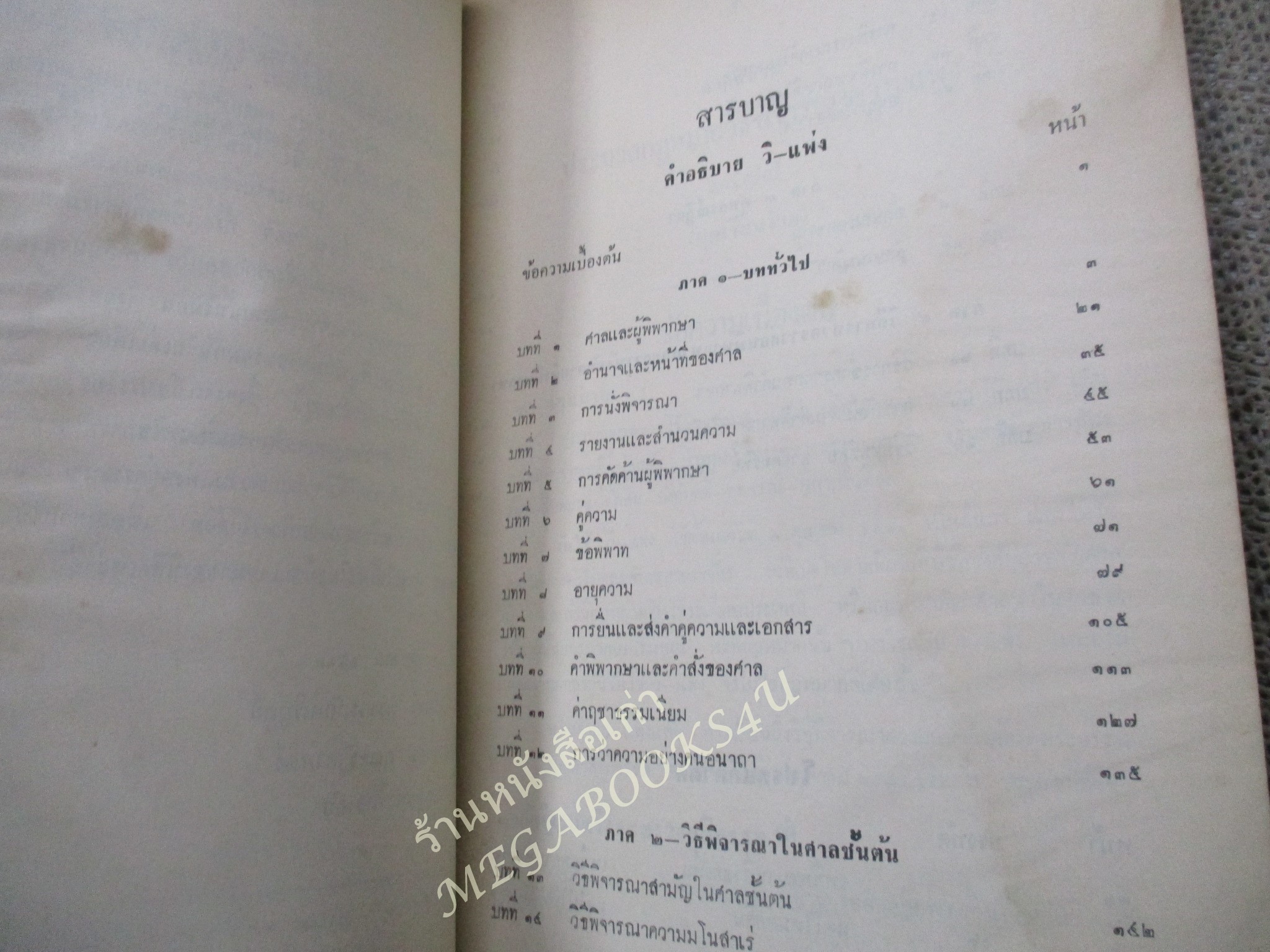 คำอธิบายประมวลกฎหมายวิธีพิจารณาความแพ่ง 2477 / พระวรภักดิ์พิบูลย์ / พิมพ์1 ปี2512 / ริมหนังสือมพองน้ำ เปิดได้ตามปกติ