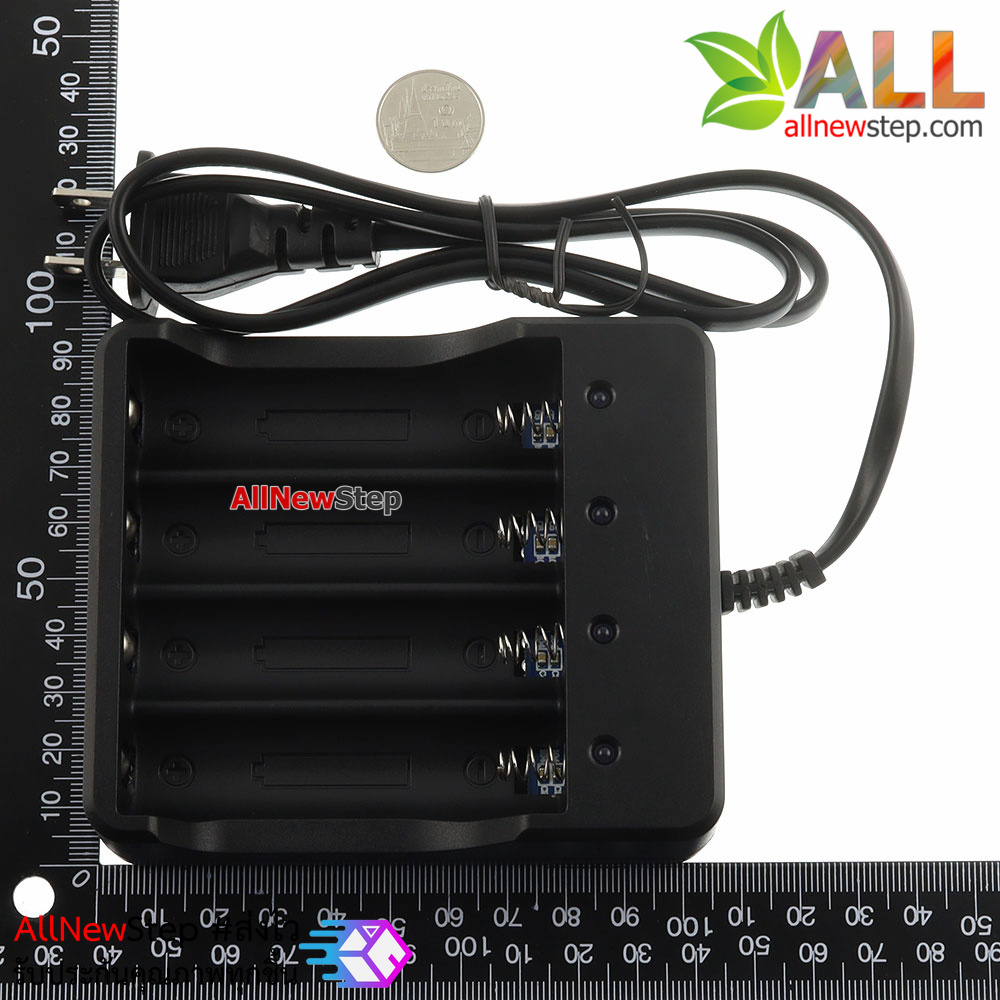 เครื่องชาร์จถ่าน 18650 3.7V 4 ก้อน