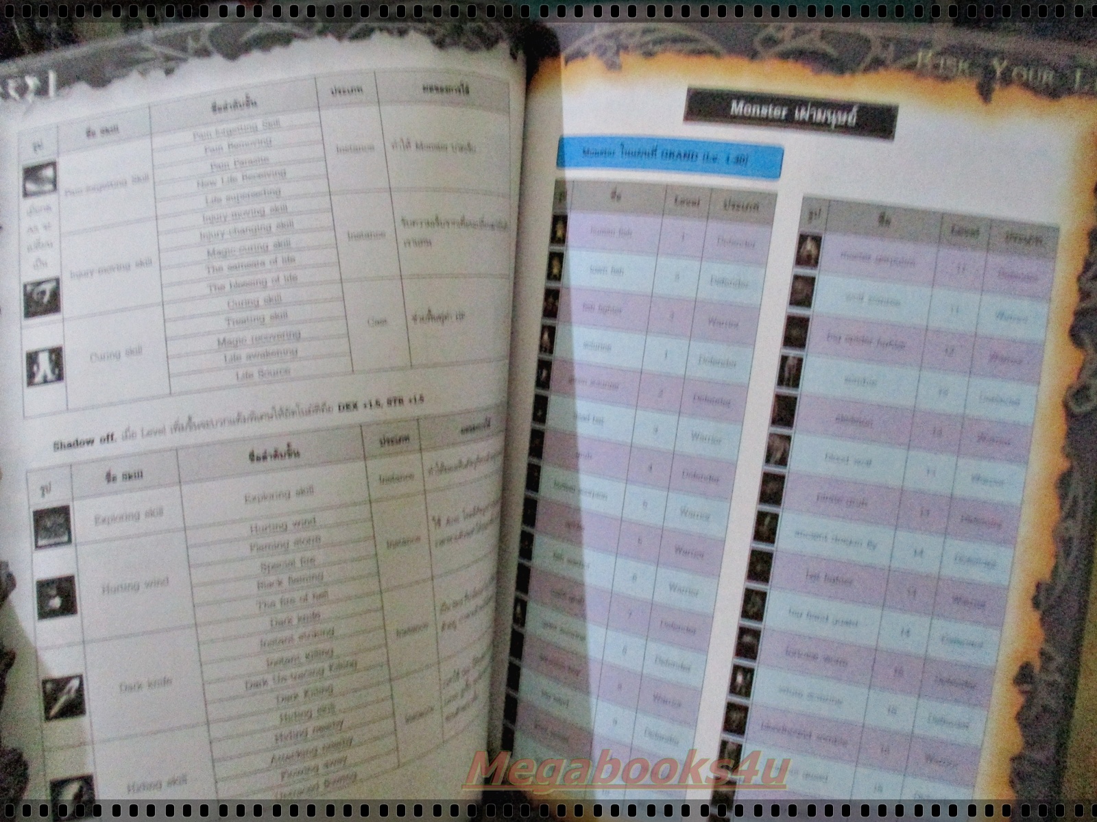 หนังสือคู่มือเกมส์ RISK YOUR LIFE R.Y.L