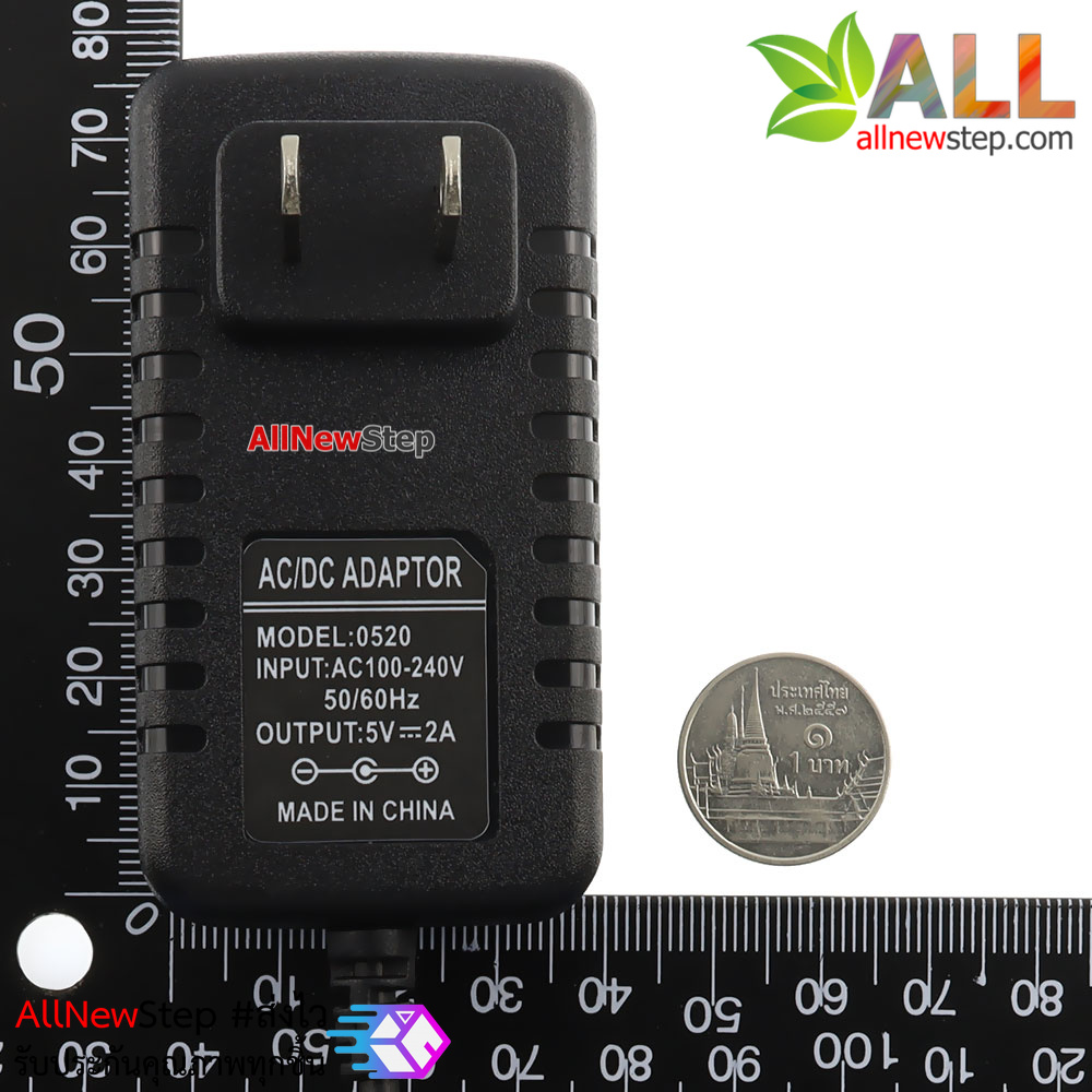 Power Adapter 5V 1.5A อะแดปเตอร์ 5V กระแสช่วงพีคสูงสุด 2A หัวแจ๊ค mini usb