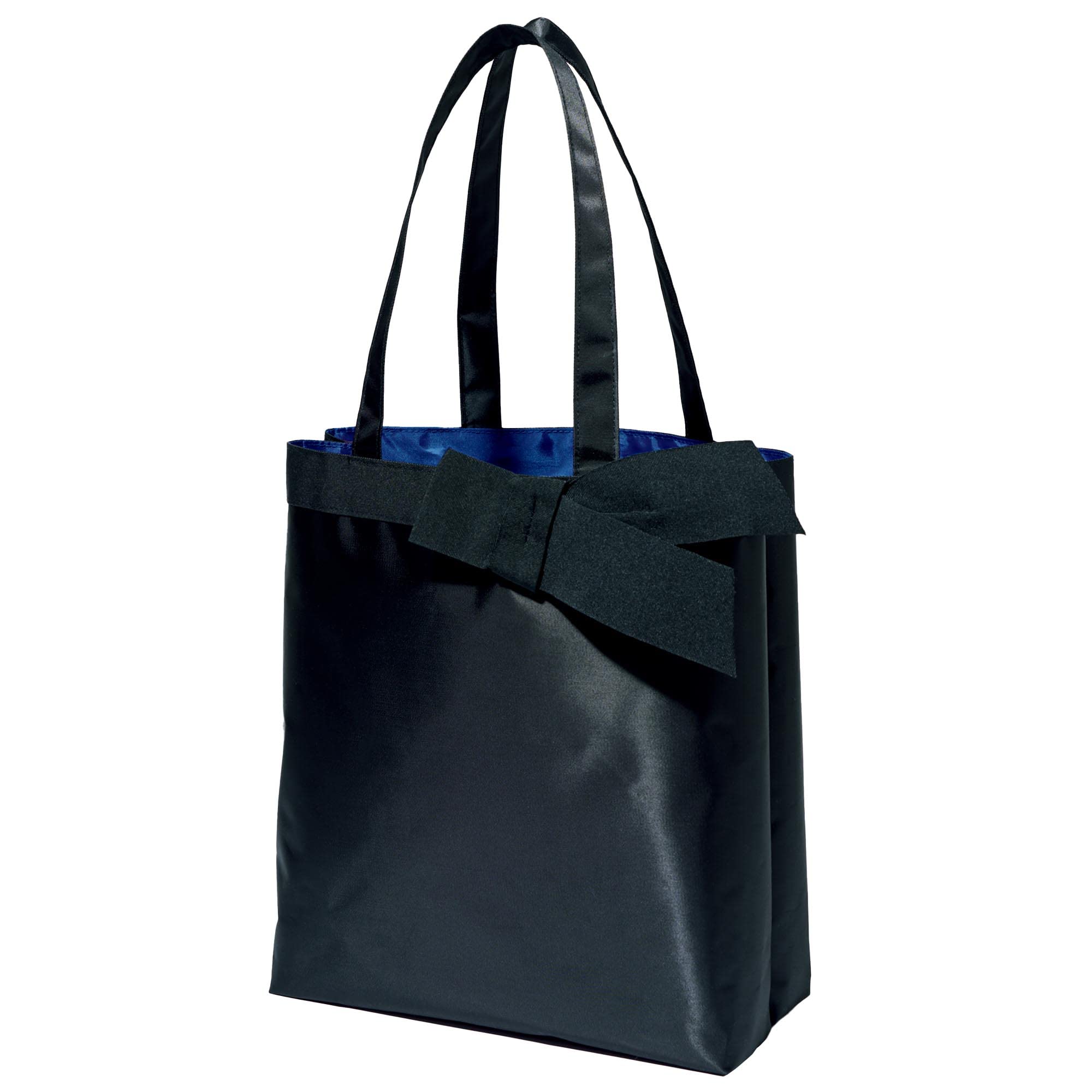 Pre-Order รอของ 10-15 วัน LANVIN COLLECTION กระเป๋าโท้ตสีดำประดับริบบิ้น พร้อมช่องเก็บของหลากหลาย