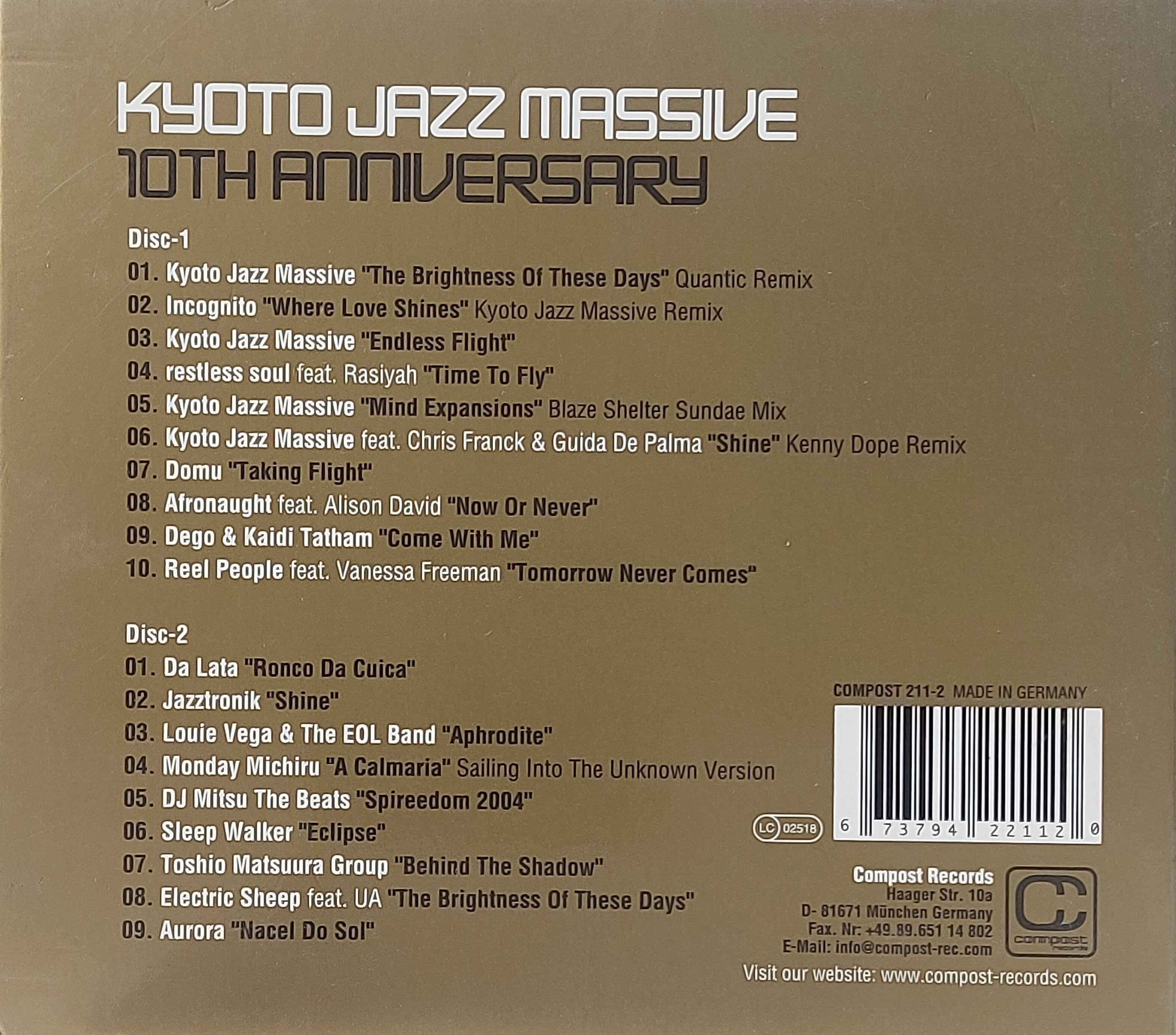 Used CD,Kyoto Jazz Massive - 10th Anniversary (C)(2006)(Germany)