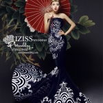 PW328 - **พรีออเดอร์เฉพาะชุดผญ.ค่ะ** ชุดกี่เพ้า & ชุดแต่งงานแฟนซี (Fancy wedding dress) หญิง "ธีมชุดกี่เพ้าสีดำ"