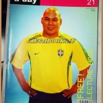 นิตยสารA DAY ฉบับที่021 MAY.2002,หน้าปกโหน่ง ช่าช่าช่า,ฟุตบอลโลก ปกหลังมีคราบน้ำนิด กระดาษไม่ติด;RA0405