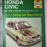 คู่มือซ่อมรถยนต์ HONDA CIVIC Mar1995 to 2000 โดยHAYNES