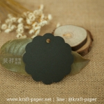 ป้ายแท็กกระดาษ ทรงดอกไม้ ไม่พิมพ์ ป้ายห้อย ป้ายกระดาษเปล่า หนา 350 แกรม