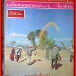นิตยสารฟ้าเมืองไทย ฉบับ176 ปี2515 ปก ชาวนาฝัดข้าว