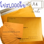 แพ็คโปรโมชั่น ซองกันกระแทก ขนาด A4 **พิมพ์**1000 ใบ (ไซส์นี้สั่งซื้อผ่านไลน์เท่านั้นค่ะ Line : @boxbox)