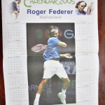 โปสเตอร์ปฏิทินนักเทนนิส โรเจอร์ เฟเดอเรอร์