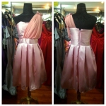 ชุดราตรีสั้นสีโอรส