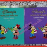 หนังสือเสริมทักษะภาษาอังกฤษ การ์ตูนดิสนีย์ Walt Disney WORLD OF ENGLISH ชุด FUN WITH WORDS ครบชุด2เล่ม พร้อมโปสเตอร์ (สินค้ามีตำหนิ)