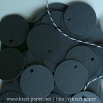 ป้ายวงกลม ป้ายแท็กกระดาษ ไม่พิมพ์ ป้ายห้อย ป้ายกระดาษเปล่า หนา 350 แกรม