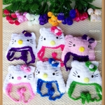 ใหม่สุดๆ พร้อมส่งหมวกคิตตี้สีขาวเขียว kitty ผลิตจากไหมขนแกะอย่างดี สวมใส่นุ่มสบายศีรษะค่ะ