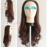 Half 18 วิกครึ่งหัวลอน U เเบบซ่อนรอยต่อ ( ทรงผมเเละเส้นผมเหมือนจริงเกือบ 100% )