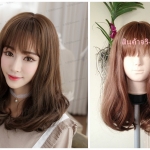 C1129 วิกผมสวอล เเสกกลางเห็นหนังหนังศีรษะ หน้าม้า