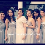 ชุดเพื่อนเจ้าสาวแบบสั้น เซ็ทสีเทา